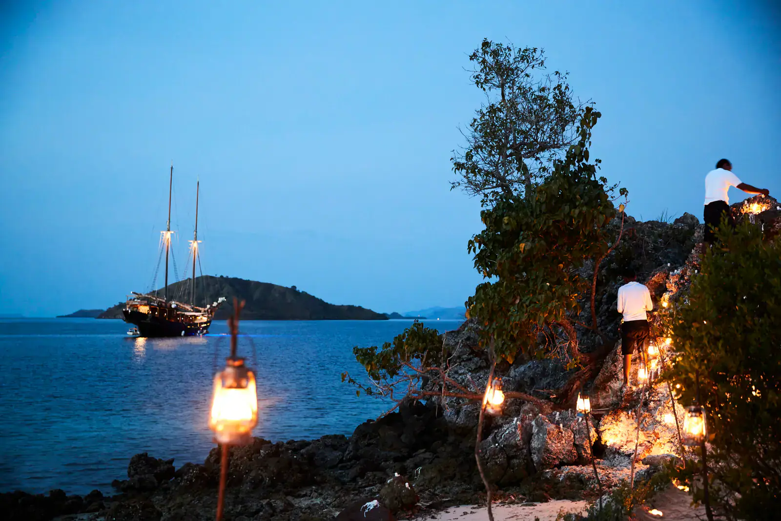 Amandira Indonesia a view from beach at night