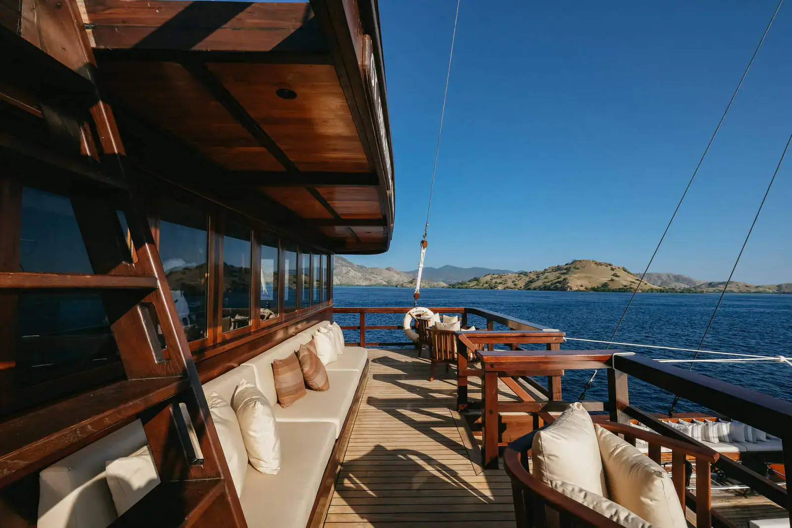 Relax on the deck of Celestia Yacht
